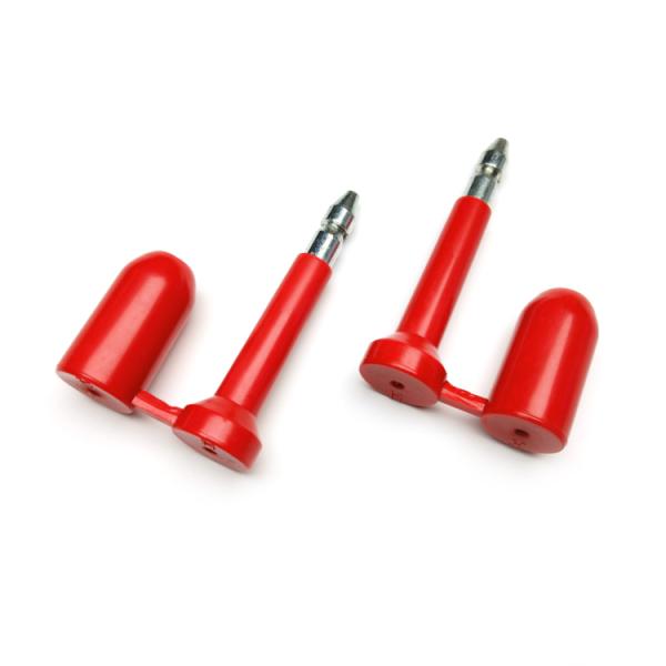 Low Carbon Steel ABS Security Bolt Seals For Disposable Manual Operation Container Lock