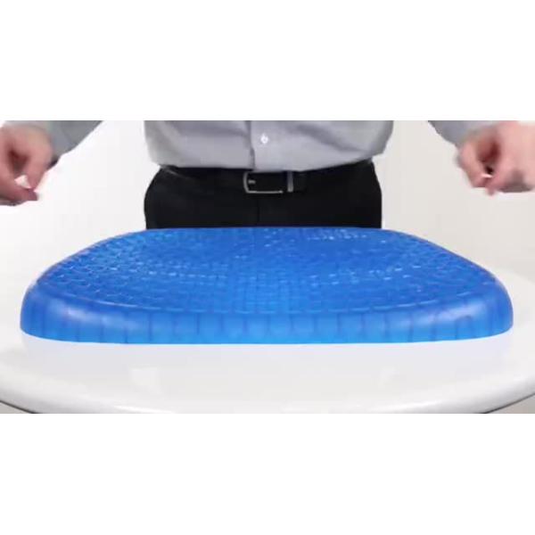 Pressure Sore Relief Car Seat Support Cushion , Customized Soft Gel Cushion