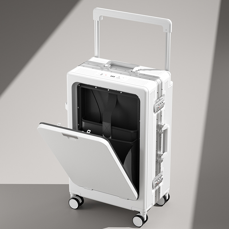 New Productideas PC TSA Lock Travel Organizer Bag Spinner Suitcase Hanging Hook USB Charging Port Convenient Tote Bag for Travel