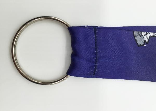 Custom Dye Sublimation Lanyards with the picture of space travel and split ring