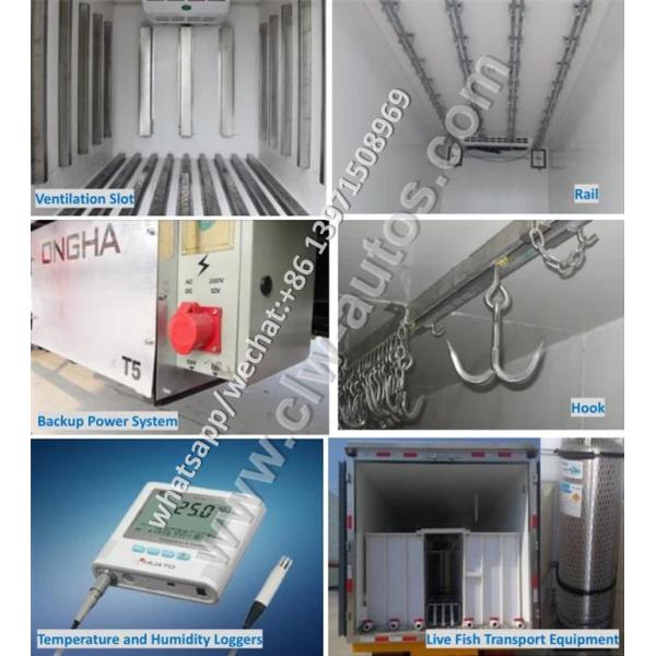 A entrega do marisco da gasolina de Foton 1T da relação refrigerou Van Truck