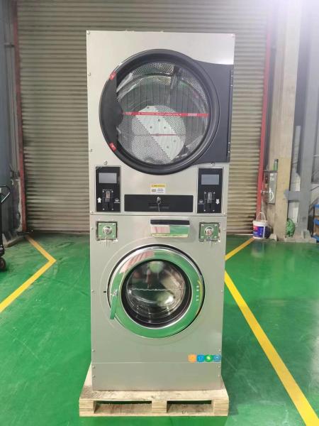 16kg Double Stack Coin Operated Washer and Dryer Machine for Laundromat