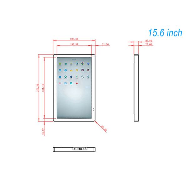 15.6-inch clinic door number Android system efficient outpatient waterproof, dustproof and explosion-proof digital signage monitors