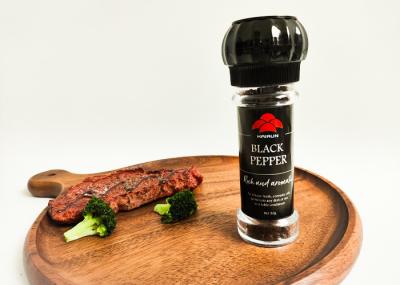 Customized Colors Accepted High Durability Plastic Pepper Grinders For Spice