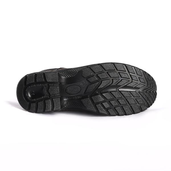 Slip Resistant PU Sole EVA Puncture Industrial Safety Shoes Comfortable Steel Toe Leather