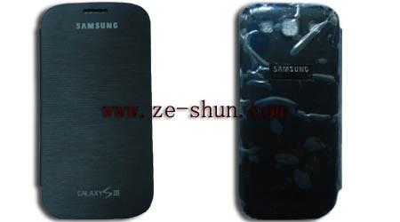 Fashion Samsung i9300 Flip Type Black Cute Plastic Custom Cell Phone Covers