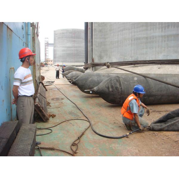 Natural Rubber 2.5*12m 4-12 Layers Marine Rubber Airbag Boat Launching