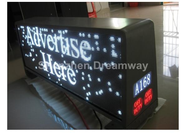 PH5 SMD3528 Taxi LED Display Aluminum Silver Waterproof Cabinet with 3G