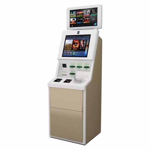 Touch Screen Self Checkin Kiosk / Self Service Kiosk With Dual Screen