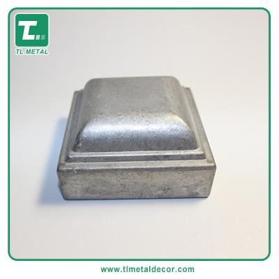 Manufacture 2 inch 2.5  press fit  Aluminum flat  Cap fence post cap