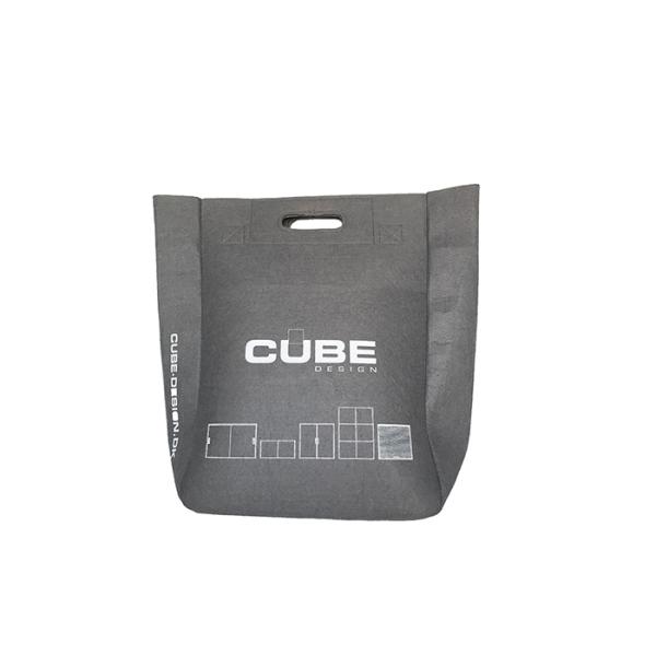 Leather Non Woven Polyester Tote Bags SEDEX Approval Non Woven Shopper