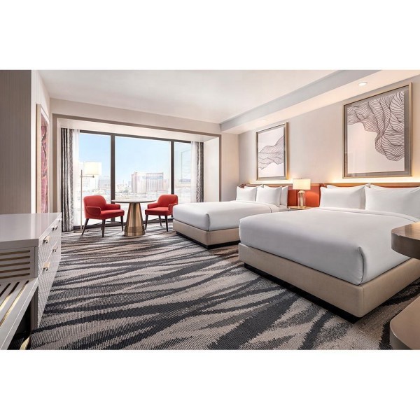 Hilton Hotels & Resorts Hotel Newly Renovated Room Furniture Cabinet with Mirror & Basin for Upper Upscale Hotel Bedroom Sets