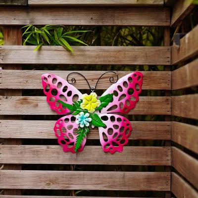 Parede exterior Art Rustproof Customized do jardim da borboleta do metal do OEM/ODM