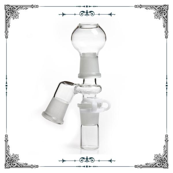 Smoking Reclaim Ash Catcher Male 45 degree Joint 14mm / 18mm For Glass Bong