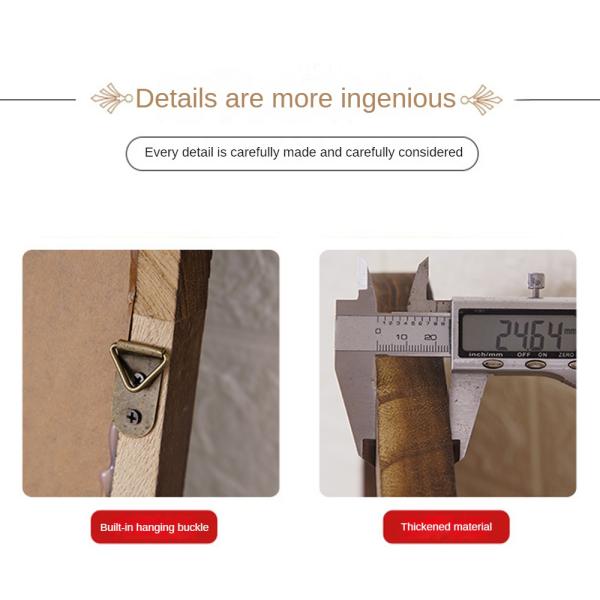 Современная арка полная длина Антикварный наклейка с деревянным зеркалом для декора ванной комнаты