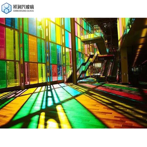Building Glass Colored/Tinted Tempered Glass Laminated with Polished Edge