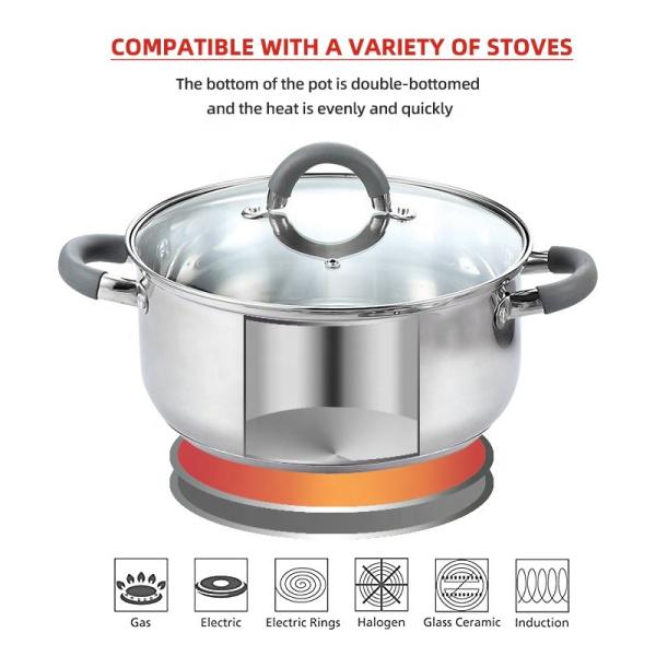 Wholesale Cookware Sets Multifunctional Cooking Soup Pot Milk Pot Set Kitchen 12 Piece Cookware Sets