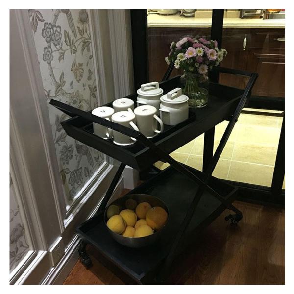 Customized Logo Metal Movable Trolley Hand Carts for Hotel and Medical Customized