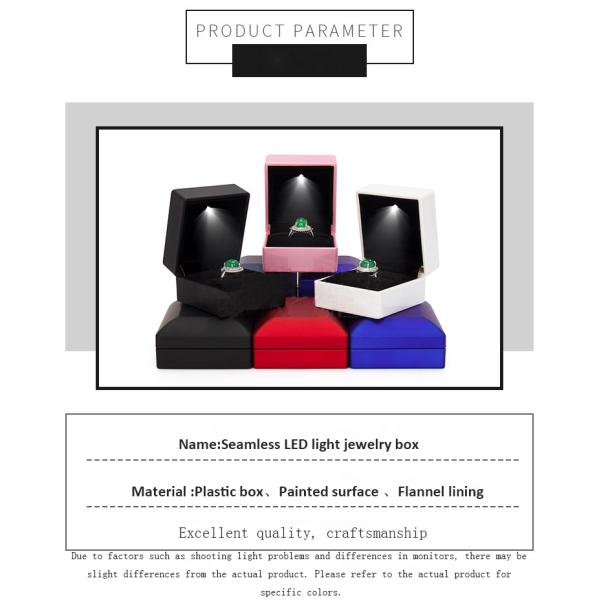 Спрей краска пластиковый обручальный кольцо подарочный ящик встроенный в светодиодный свет