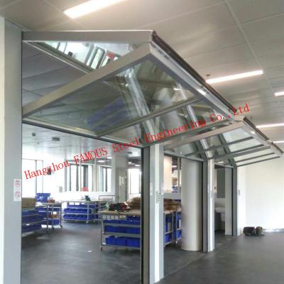 Estilo aberto do balanço de vidro de alumínio Bifold do revestimento de Windows PVDF