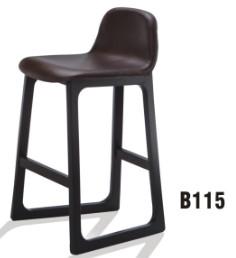North Europe style black wood bar chair furniture