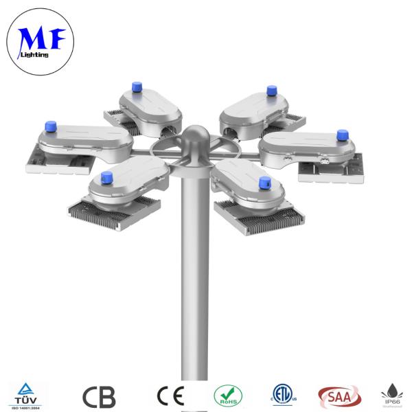 400W 600W 800W IP66 5 anos de garantia Luz LED de mastro alto com instalação de poste Para estaleiros Estaleiros ferroviários