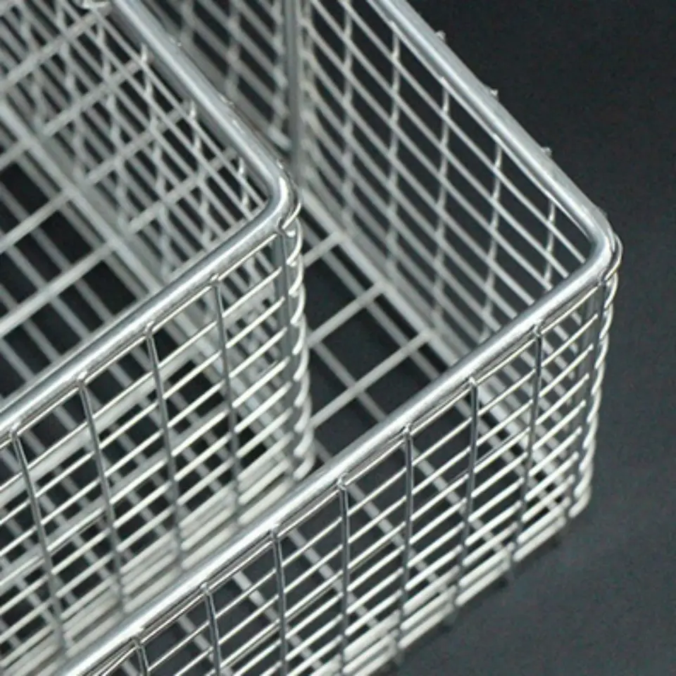 Extra Large Disinfection Wire Mesh Basket Metal Stainless Steel