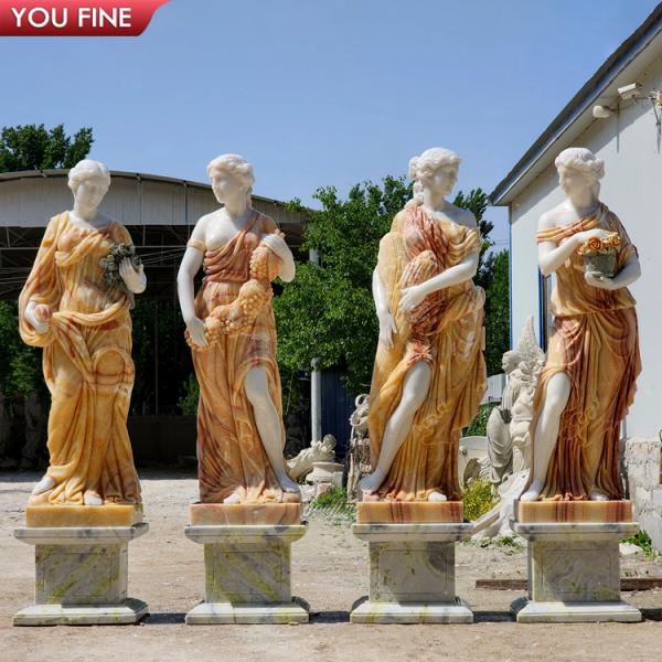 Life Size Female Garden Sculpture Marble Four Season Statues for Sale