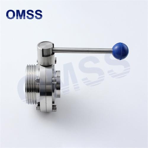 SS304 316L Butterfly Valve Weld Threaded Check Valve With Pulling Handle