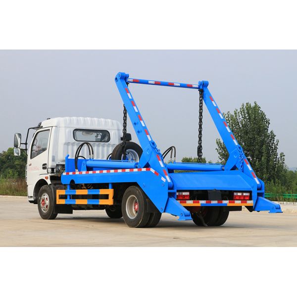 Swing Arm Waste Truck With 6-Cubic Meter Garbage Bin