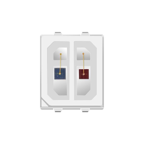 Dual Color 2835 SMD LED Chip 460nm 660nm 850nm Two Colors Spectrum Customization Available 1W For Therapy Mask Belt