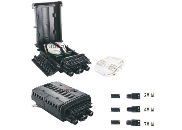 Factory 16 Core Fiber Optic Cable IP68 Black Dome Fiber Optic Splice Closure