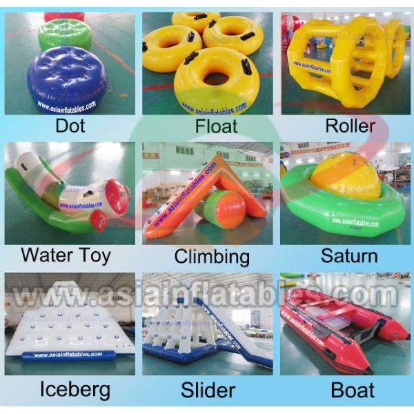 Water Park games Customized Kids Giant Inflatable Water Park for Sea / Lake / Ocean