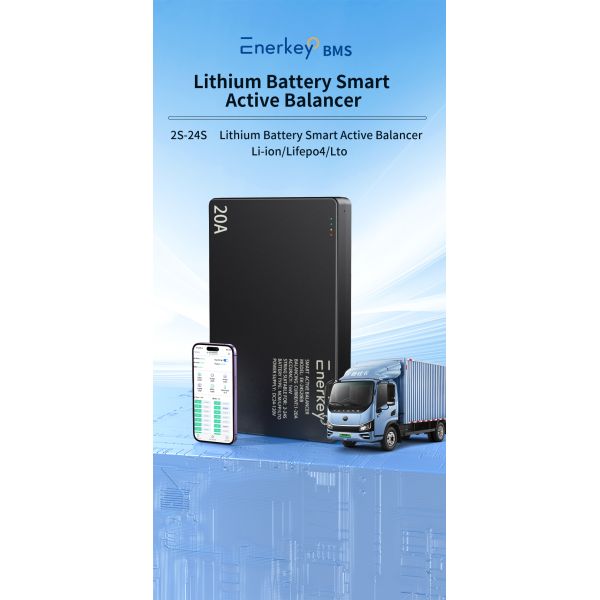 Enerkey 20A Smart Balancer 4S 8S 12S 16S 20S 24S 40A 60A with CAN and Bluetooth Active balancer for Electric Vehicle