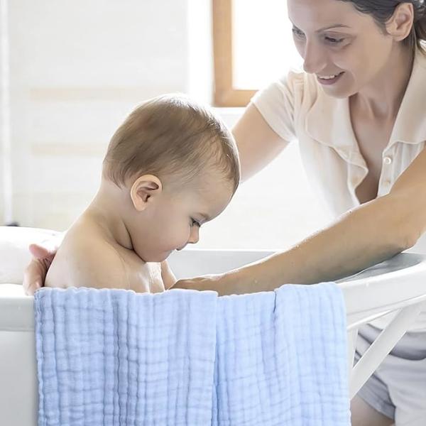 Ultra Soft Breathable Newborn Hooded Bath Towel Infant Towel Set