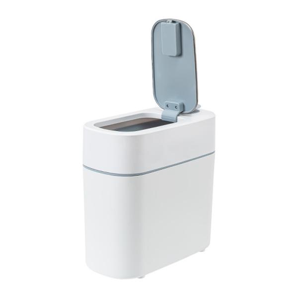 Large Capacity Household Bathroom Aromatherapy Antibacterial Narrow Slit Induction Spray Storage Bucket Waste Bins Trash Can