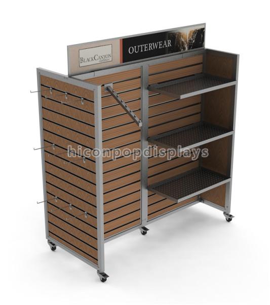 Garment Store Slatwall Display Stands