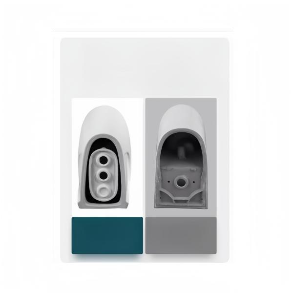 Slowly Seat Cover Dual-Flush Washdown One Piece White Ceramic Toilet with High Durability