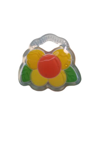 Gentle Rubber Silicone Baby Teether Food Grade For Infant Teething With Size Is 8*7.3cm And Weight Is 44 Gram