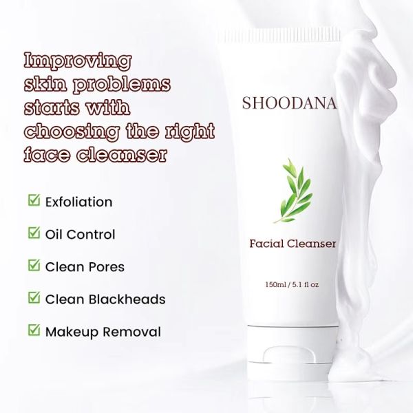 Skinever High Quality Vegan Vitamin C Whitening Facial Cleanser Mini Scrub Cleanser Daily Use Anti-acne Herbal Face Wash