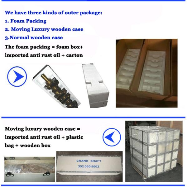 8944436620 4JB1 Isuzu Crankshaft , Forged Steel Crankshaft HRC46-58