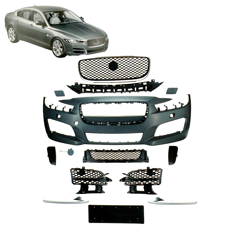 Complete R-Sport Front Bumper Assembly Kit OE T4N5851LML for 2017 Jaguar XE X760