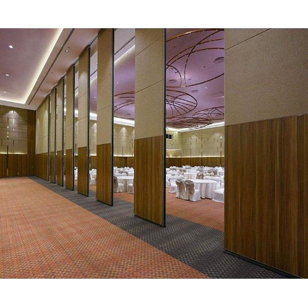 Fashion Acoustic Sliding Folding Partition Walls 95mm For Hotel Banquet Hall