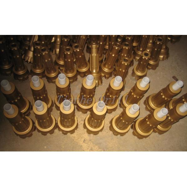 High Air Pressure Top Hammer Drill Bits , Flat Face QL50 140mm Down The Hole Bits
