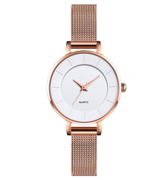 Q021 rose gold girls womans quartz watches back stainless steel watches women lady luxury watch