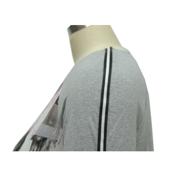 Customized Brand Ladies Casual T Shirts Raglan 3 4 Sleeve Shirt Eco Friendly