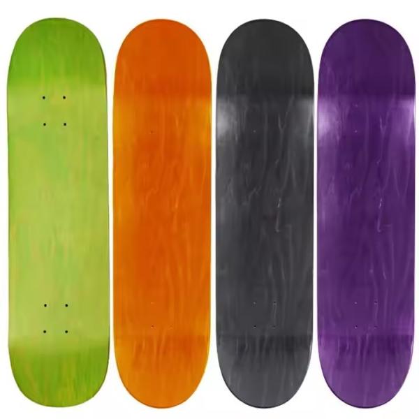 Blank Color Sleek Seven Ply Skateboards Wood City Skateboards For Pro Skaters
