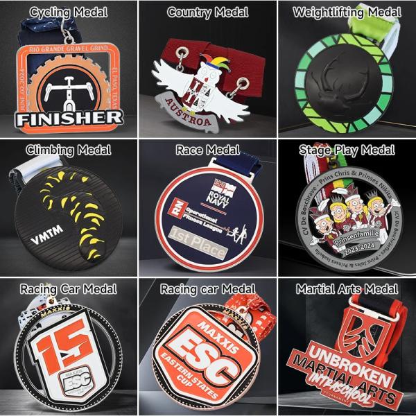 Logo personnalisé Médaille personnalisée de football