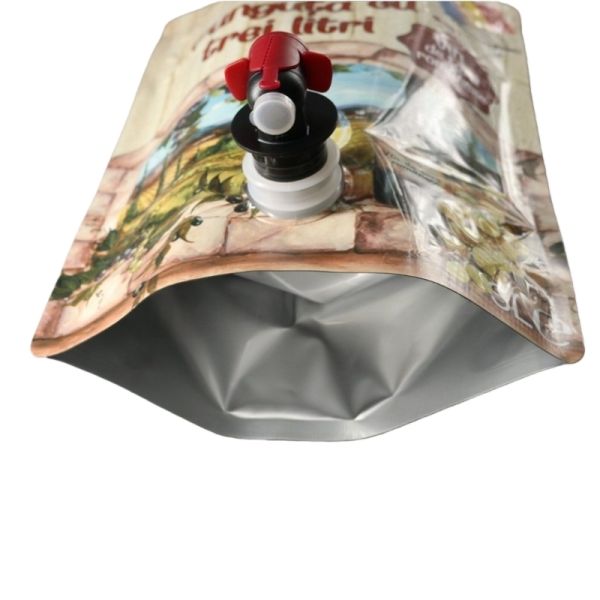 Custom Print Plastic Wine Pouch 3L 5L Portable Disposable Aluminum Foil Juice Packaging