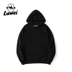 Sudaderas com Capuzas 280g 65%T-shirts de algodão de malha preta Blushes de poliéster de maior tamanho Homens Gym Homem Hoodies